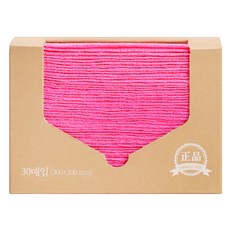 로긴 일회용 뽑아쓰는 수세미, 핑크, 30개, 1개