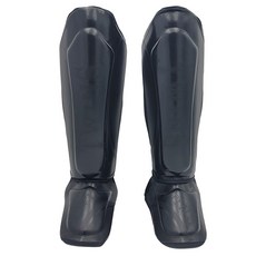 Twins Special 踢拳擊護腿 左右組 FSGL10-TW4, 黑色+黑色, 1組