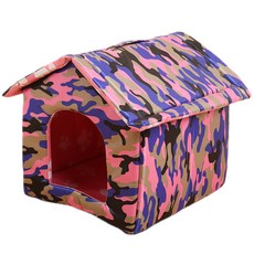 바디보 길고양이 실외 하우스, 밀리터리핑크, 1개
