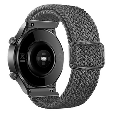Bear Stock Galaxy Watch 相容款編織單圈錶扣錶帶 20mm, 灰色