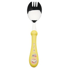 블룸엣홈 아동용 두기 포크숟가락, 노랑, 단품, 1개