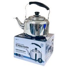 Malgeunharu 不鏽鋼IH電磁爐水壺, 3L, 1個, 混色