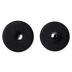 ButtonKing 布面包釦 按扣 母釦 25cm 7入 + 公釦 25cm 7入 套組, 1套, 黑色