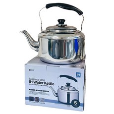 Malgeunharu 不鏽鋼IH電磁爐水壺, 5L, 1個, 混色