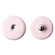 ButtonKing 布面包釦 按扣 母釦 25cm 7入 + 公釦 25cm 7入 套組, 1套, 淺粉色