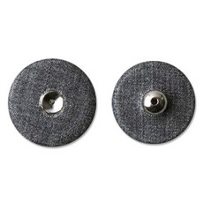 ButtonKing 布面包釦 按扣 母釦 25cm 7入 + 公釦 25cm 7入 套組, 1套, 深灰色