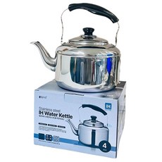 韓國 Malgeunharu 不鏽鋼IH電磁爐水壺, 4L, 1個, 混合顏色