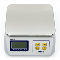WESS數位高密度電子磅秤, 30kg, WAW-30, 混色