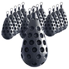 MONCROSS SWITZERLAND 凹槽水滴型鉛錘 黑色, 5入, 3套