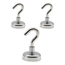 掛鉤磁鐵, 銀色, 3個