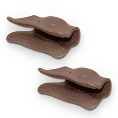 韓國產矽膠鍋耳夾, 小熊棕, 2個