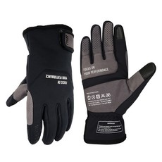 nsr 防風防潑水觸控鋪棉手套組, 1組, 黑色