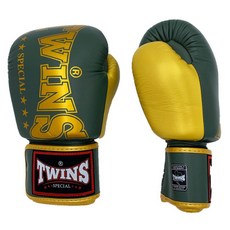 TWINS SPECIAL 拳擊手套 雙手套組 BGVL3-2TA, 金色 + 橄欖綠