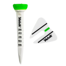 Volvik Aiming 高度可調控高爾夫球釘, 綠色, 1組