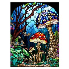 알로데 수중 세계 벽 장식 스퀘어 보석십자수 DIY키트 70 x 90 cm, NO 04, 1개