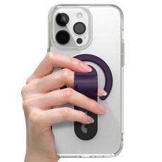 모모스틱 2배자력 핑거그립 맥세이프 투명 휴대폰 케이스 V6