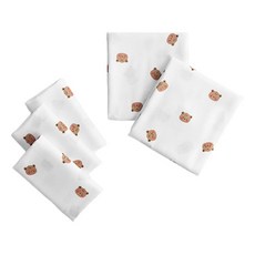 moms nature 竹纖維 竹製 嬰兒 新生兒 紗布尿布, 班尼, 5個