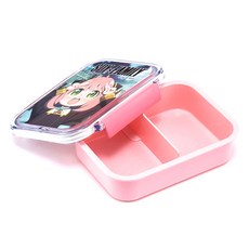 스케이터 PM3CA 1단 칸막이 도시락통 430ml, SPY 핑크, 1개