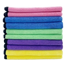 Wash Wash 超細纖維洗車毛巾, 隨機出貨, 10個