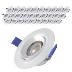 시그마 LED 각도조절 확산형 다운라이트 원형 5W 삼성칩, 화이트 + 주광색