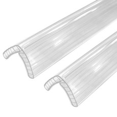 Natural Park 新款安全氣墊防撞護角, 透明, 2個