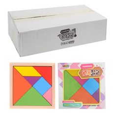 快樂原木七巧板 中 14.8cm 12入組, 混合色, 1人, 1個