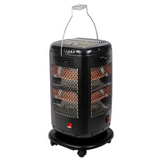 유니맥스 컴팩드 입체난방 오방향 전기히터, UMH-5W2484MB, 블랙