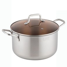 K-COOK 不鏽鋼燉煮鍋 電磁爐適用, 銀, 1個, 24cm