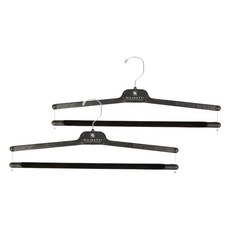 MAINETTI Satorial褲子衣架 TOP-LV, 2個, 黑色