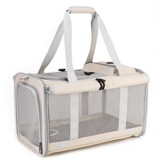 Spacecat 寵物全方位透氣可登機外出包, 米色