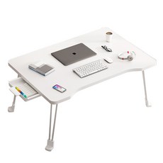 따니네 폴딩 스터디 데스크 서랍형 ZZ053, 화이트