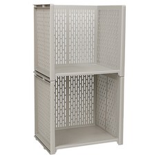 縫隙空間儲藏室收納整理箱 大, 2個, 灰色