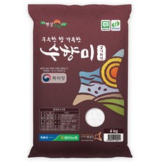 GAP 인증 수향미 골든퀸 3호 백미, 특등급, 4kg, 1개