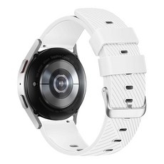 힐링쉴드 갤럭시 워치 버클 실리콘 밴드 스트랩 GSL 40/44/45mm, 화이트(GSL-02)