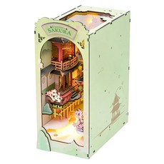 Robotime 書檔 DIY 木質拼圖 TGB0, 飄落櫻花, 1個