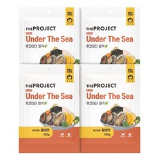 펫러닝 강아지 더프로젝트 PLAN2 언더더씨 후코이단 자연화식, 황태맛, 100g, 4개