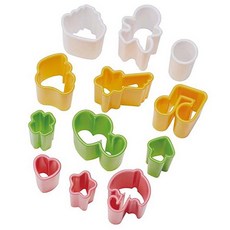 TORUNE 圖畫日記 火腿起司造型模具 P3597(P2877) 12件組, 混合色, 1套