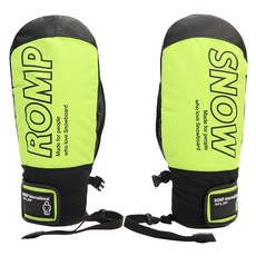 롬프 OPEN MITTEN 스키장갑 양손 세트, LEMON, 1개