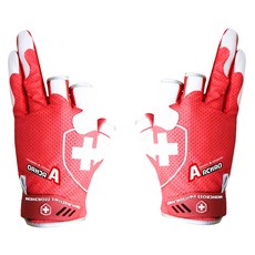 MONCROSS SWITZERLAND Micro Cool 貼膚釣魚手套 雙手套組 GQC-301QRW, 紅色 + 白色, 1套