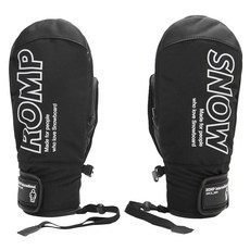 Romp OPEN MITTEN 滑雪連指手套 雙手套組, BLACK, 1個