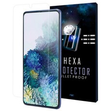 헥사 프로텍터 강화유리막코팅 PET 우레탄 곡면 풀커버 고투명 액정보호필름 3매, 1세트