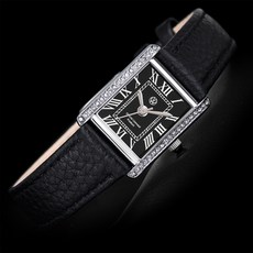 Volkswagen 福斯 女士白石方形腕錶