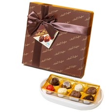 GUNZ 比利時果仁糖黑巧克力禮盒, 200g, 1盒