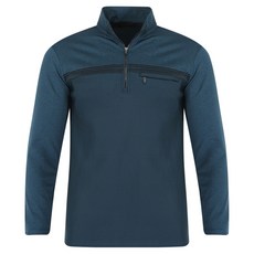 FERRA US 男款麻花拼色刷毛半拉鍊登山衫 OCTW3RV5042