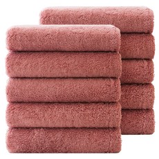 GUY LAROCHE Indikoma 洗臉毛巾 200g 40支 精梳棉, 獨立粉, 10個