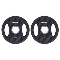 오메비 PEV 울버린 원판, 2.5kg, 2개, 블랙