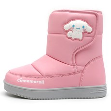 ShoelaMode 童款可愛大耳狗內刷毛保暖中筒靴