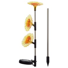 ComSmart 太陽能 LED 花園燈花型 680 x 107 mm ER537, 暖白