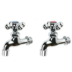 Y-net 防濺水黃銅水龍頭大噴頭 冷熱水套組, 單一商品, 1套