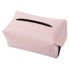 오션리브 홈 화장실 자동차 가죽 티슈 커버, 분홍색, 1개